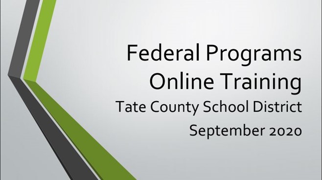 Federal Programs Online Training